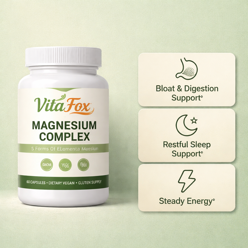 VitaFox Magnesium Complex — bloat, sleep, and energy support