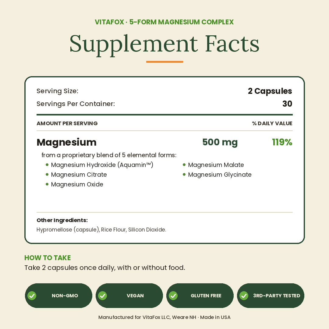 Supplement facts